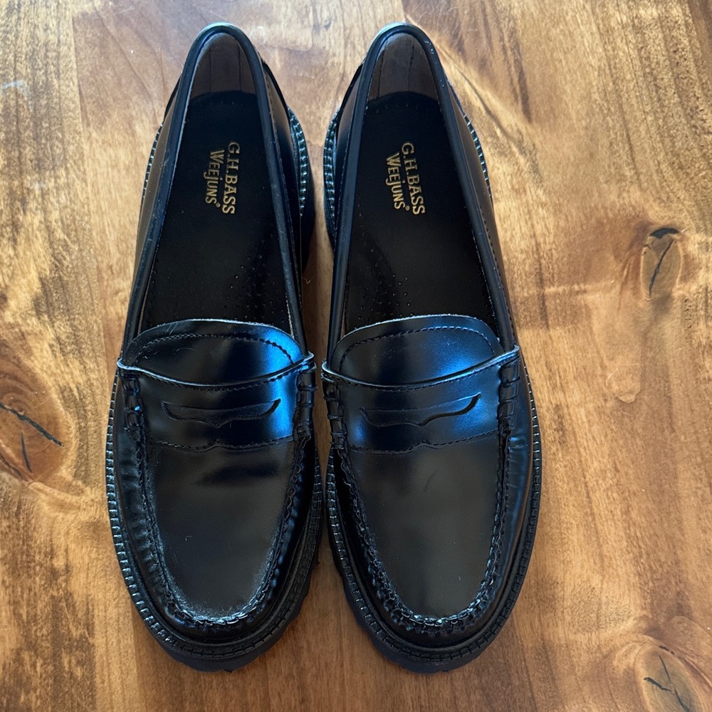 G.H. Bass & Co. Classic Black Leather Loafers